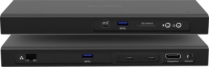 Immagine prodotto Glyph Thunderbolt 3 NVMe Dock - Verkabelt - 3,5 mm - 10,100,1000 Mbit/s - Schwarz - SD (Thunderbolt, 3 Porti)