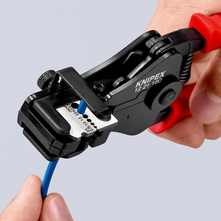 Immagine prodotto Knipex Pinza spelacavi con lame sagomate 12 21 180 (180 mm)
