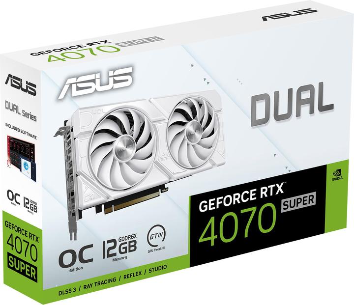 Immagine prodotto ASUS VGA GeForce® RTX 4070 Super 12GB Dual Evo White OC (12 GB)