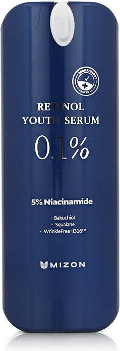 Actual product image Mizon Retinol Youth 0.1% Retinol Serum with Wrinkle Care, Bakuchiol, Peptides, and Niacinamide 0.99 (28 ml)