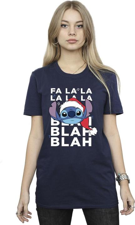 Disney Lilo And Stitch Christmas Blah Blah Blah TShirt (XL)