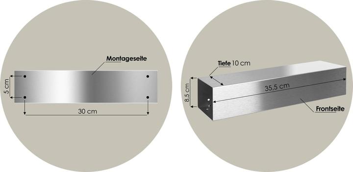 Produktbild Mocavi Zeitungsfach ZF 1 Edelstahl rostfrei, made in germany