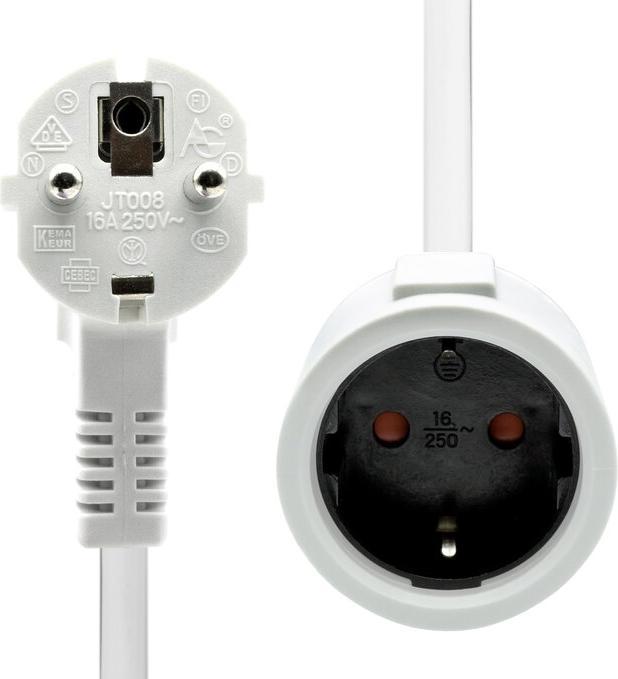 Produktbild ProXtend PC-FAF-005W Stromkabel Weiss 5 m Netzstecker Typ F (5 m)
