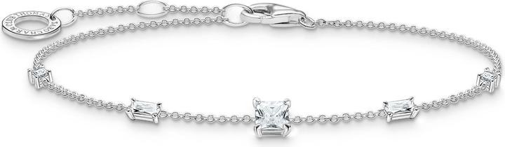 Immagine prodotto Thomas Sabo Bracciale con pietre bianche Argento (19 cm, Argento 925)