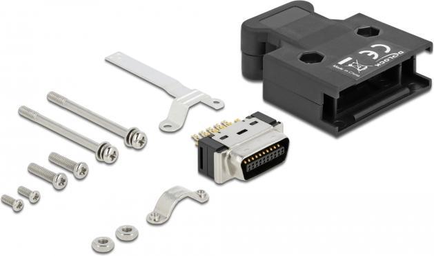 Delock MDR Stecker 20 Pin Lötanschluss mit Gehäuse