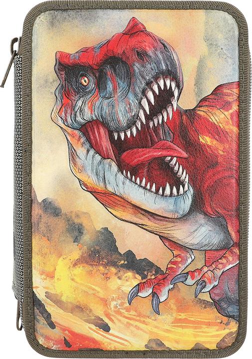 Magni DEPESCHE DINO World Federtasche mit 3D Effekt 3 Fächer grün