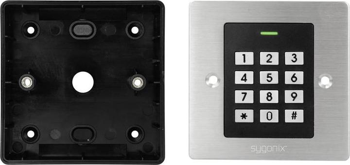 Produktbild Sygonix SY-6097866 Code-Tastatur mit RFID Unterputz 12 V/DC, 18 V/DC IP66 (Elektronische Zahlenkombination, Schlüsselkarte)