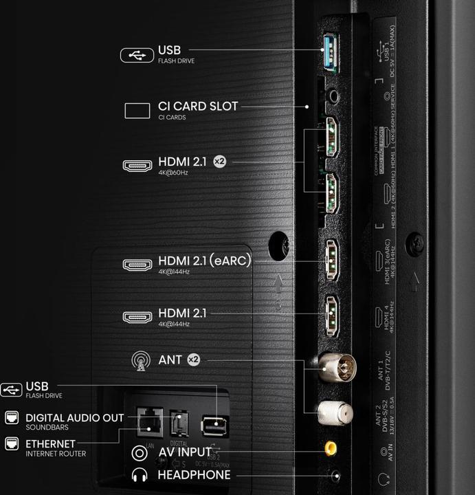 Actual product image Hisense TV 100E77NQ Pro (100", QLED, 4K, 2024)