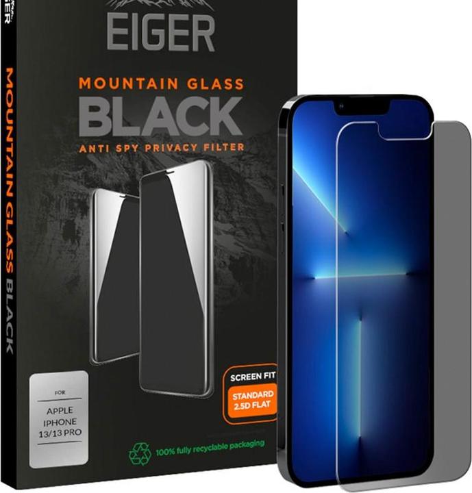 Produktbild Eiger Mountain Glass Black (1 Stück, Apple iPhone 14, Apple iPhone 13, Apple iPhone 13 Pro)