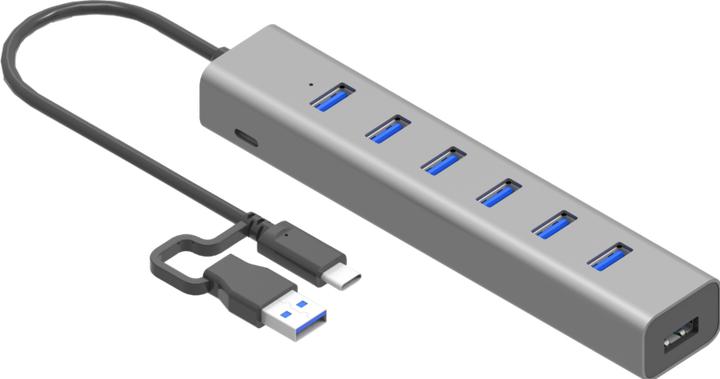 Actual product image i-tec C31HUBMETAL703 (USB-C, USB-A, 7 Ports)