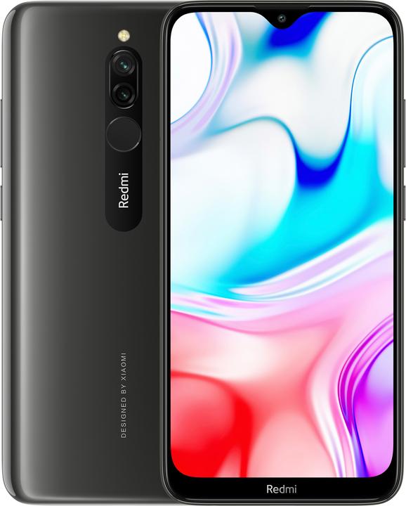 Produktbild Xiaomi Redmi 8 (64 GB, Black, 6.22", Dual SIM + SD, 12 Mpx, 4G)
