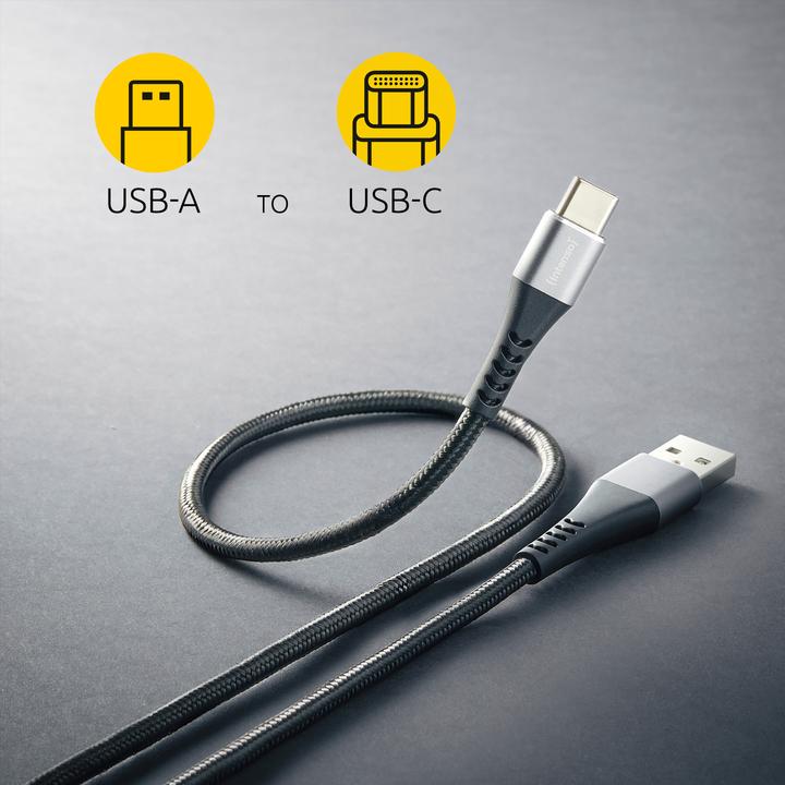 Image du produit Intenso USB A — USB C (1.50 m, USB 2.0, 60 W)