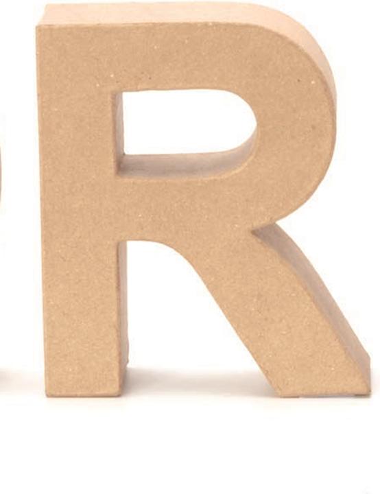 Actual product image Glorex Cardboard letter R 17,5X5,5cm