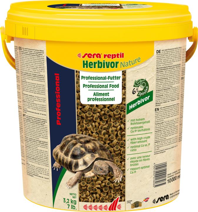 Sera Mangime per rettili reptil Professional Herbivor 10 l (3.20 kg)