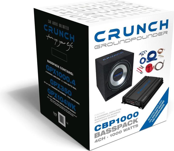 Actual product image Crunch Bass kit CBP1000 (700 W)