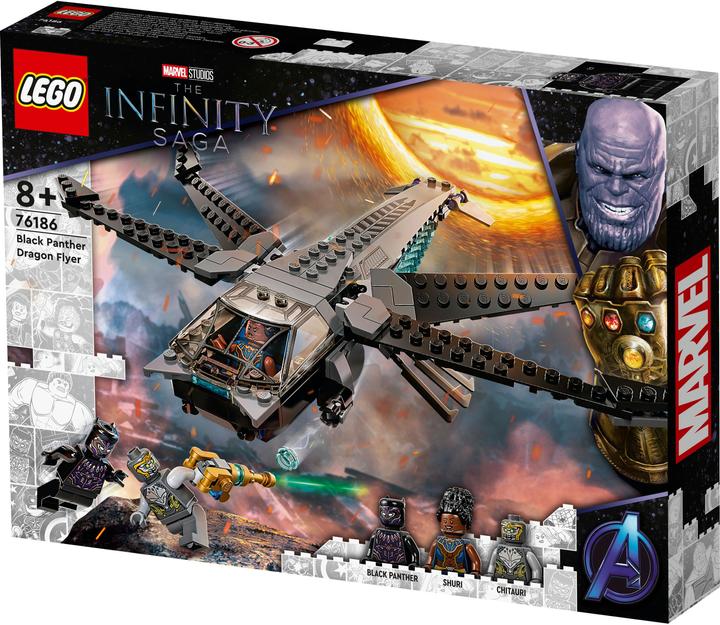 Actual product image LEGO Black Panthers Dragonfly (76186, LEGO Marvel)