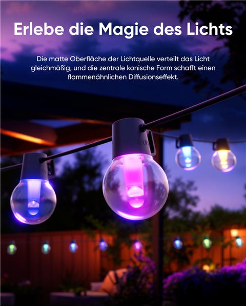 Image du produit eufy Lumière de corde extérieure E10 (29 m)