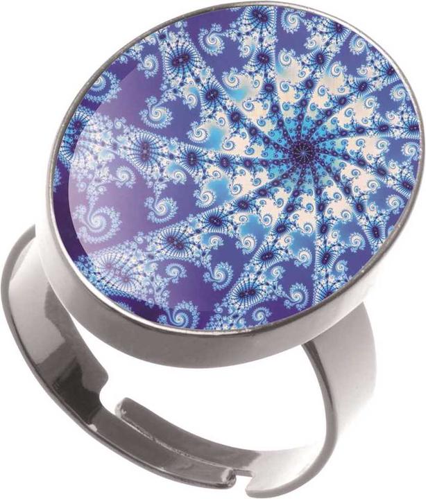 Produktbild Glorex Fingerring rund silberfarben Ø21mm