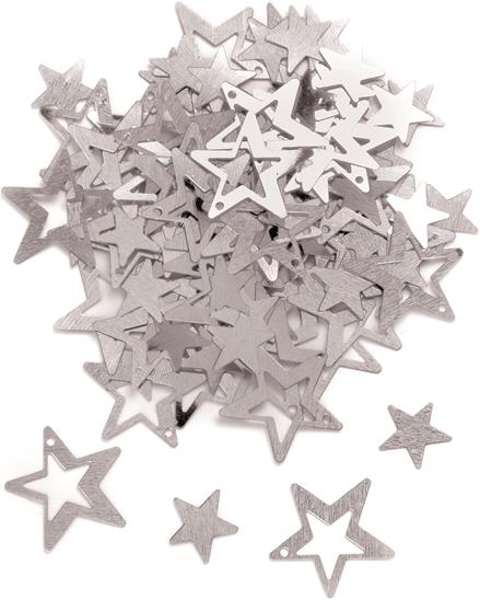 Image du produit Glorex Décoration étoiles argent 11mm env. 500pcs