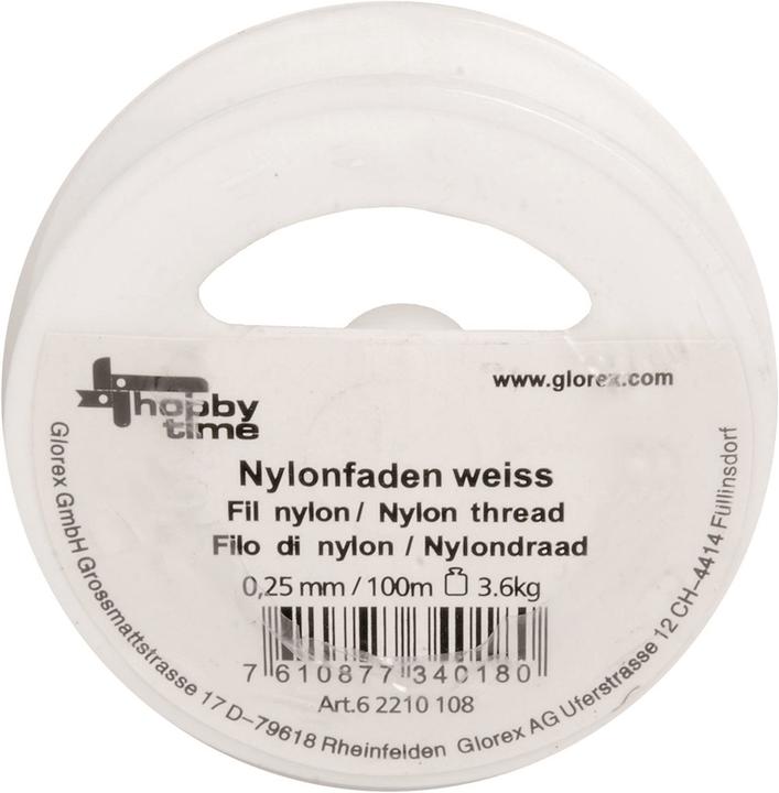 Glorex Nylonfaden weiss 0,25mm 100m