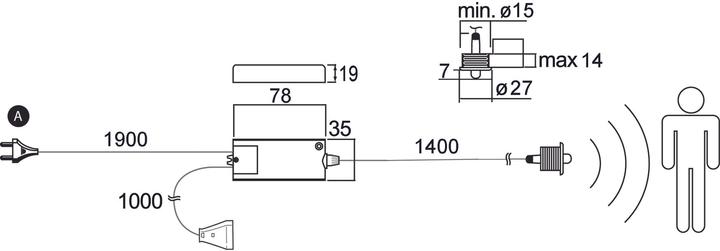 Actual product image L&S Motion detector set