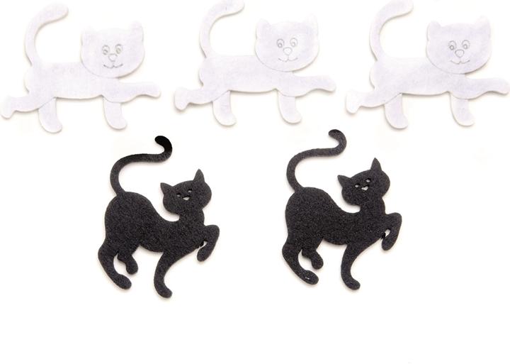 Immagine prodotto Glorex Gatto di feltro 5pz, 5,5cm bianco/nero