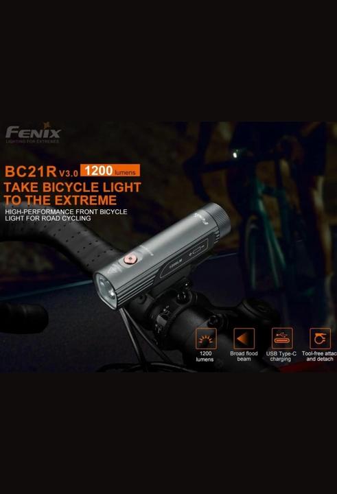 Actual product image Fenix BC21R V3.0 LED Bike Light (1200 lm)