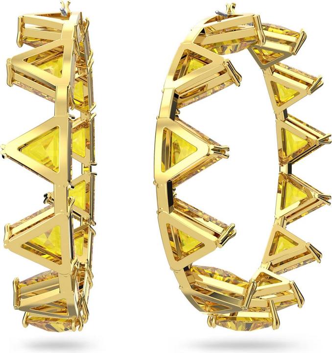 Image du produit Swarovski Créoles Ortyx en or (Métal Swarovski)