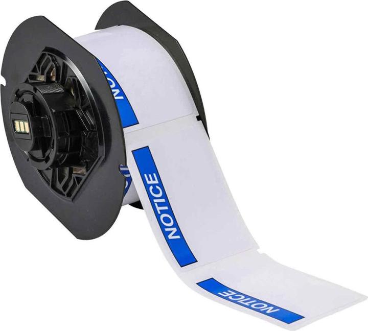 Productafbeelding Brady B30-241-595-ANSINO, voorbedrukte vinyl etiketten, blauw op wit, glanzend, 57,15 x 76,20 mm