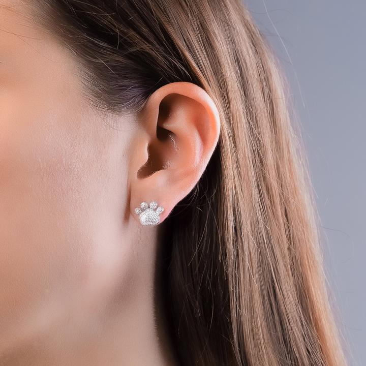 Produktbild Seinerzeit Paw Pfoten Ohrstecker (Silber 925)