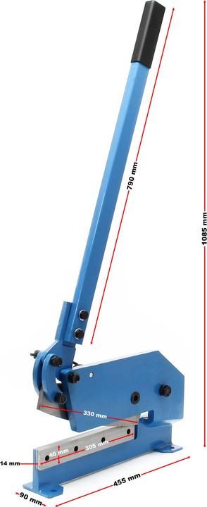Produktbild Wiltec Handhebelschere Hebelschere 300mm Blechschere Schlagschere (455 mm)
