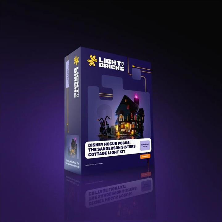 Actual product image Light my bricks LMB 2.0 LEGO® 21341# Disney Hocus Pocus: The Sanderson Sisters's Cottage Light Kit