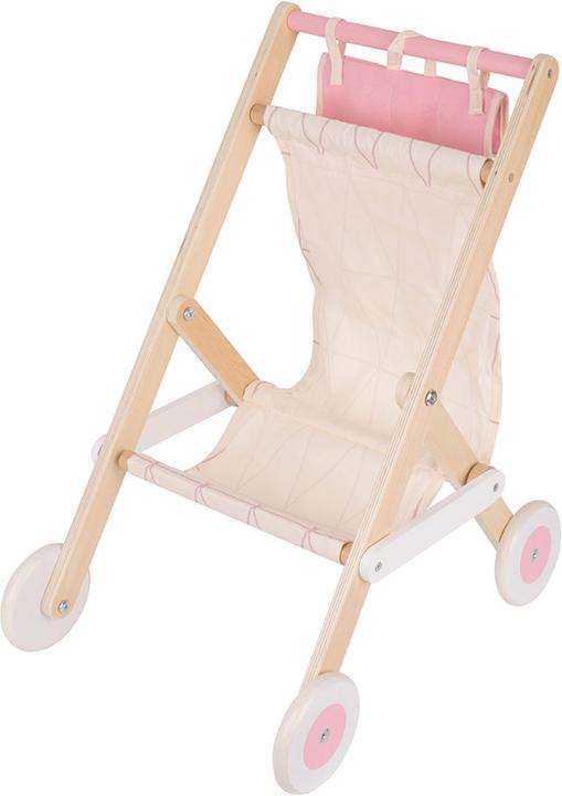 Produktbild Classic World Puppenwagen aus Holz Weiss/Rosa