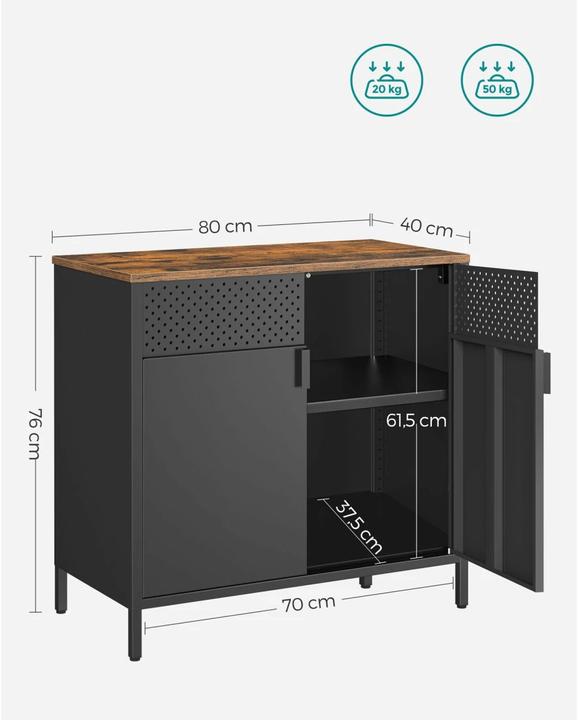 Actual product image Songmics Jeff (80 x 40 x 76 cm)