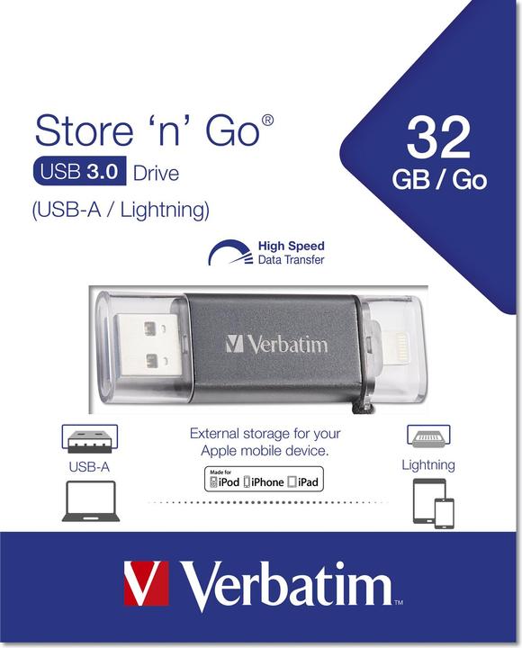 Actual product image Verbatim Store 'n' Go (32 GB, USB-A, USB-C)