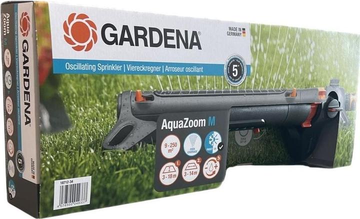 Actual product image Gardena 18712-34 Swing Sprayer AQUAZOOM M (Square sprinkler)