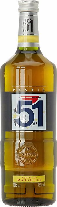 Actual product image Pernod Pastis 51 aperitif (45 %, France, 1 x 100 cl, Pastis)