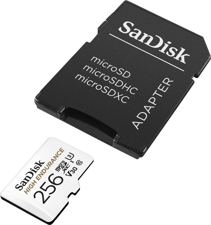 Image du produit SanDisk High Endurance (256 Go, microSDXC, U3, UHS-I)