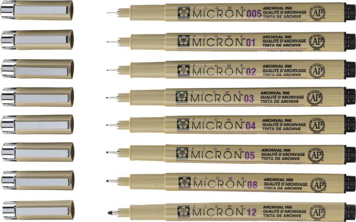 Produktbild Sakura Pigma Micron 05 fineliner set | 6 colours (Basic, 6 x)
