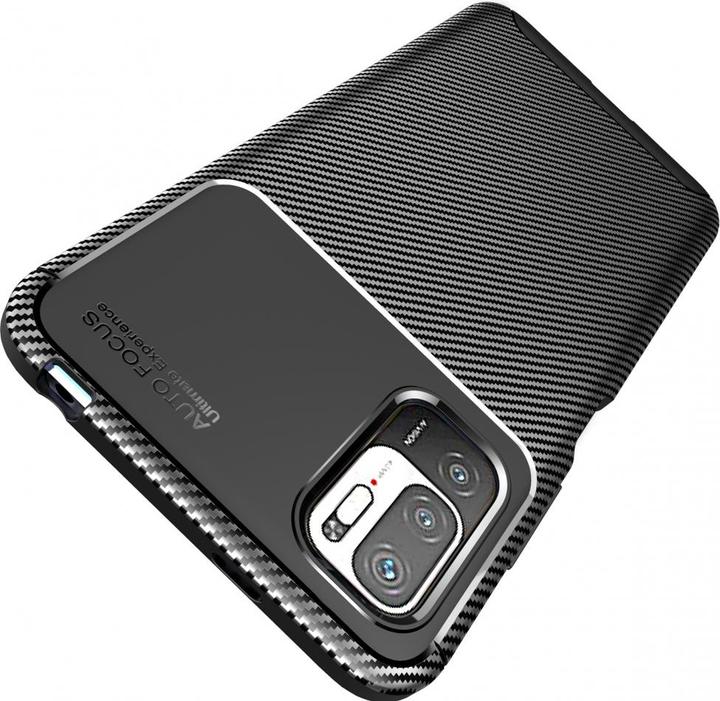 Produktbild Screenguard Xiaomi Redmi Note 10 5G Hülle Carbon Design TPU Case (Xiaomi Redmi Note 10 5G)