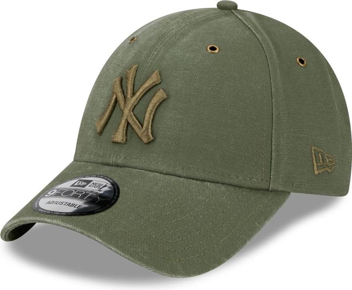 New Era 9Forty Strapback Cap - Canvas New York Yankees Oliv