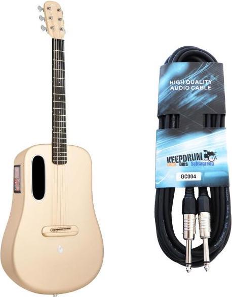 Produktbild Lava Music Gitarre ME 4 36 Zoll Soft Gold mit Kabel (Akustik Gitarre, Edelstahl)