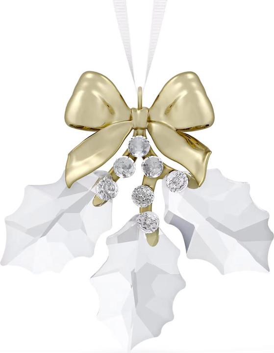 Actual product image Swarovski Holiday Magic Holly Leaves Ornament