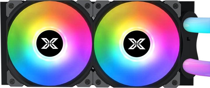 Actual product image Xigmatek Kit Watercooling Neon Aqua RGB - 240mm (Noir)