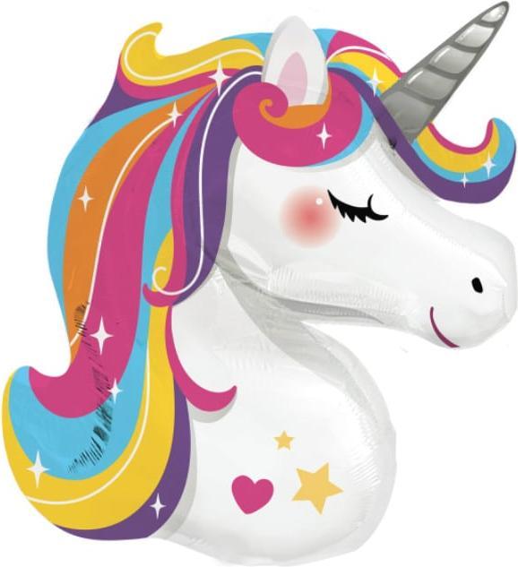 Produktbild Amscan XL Einhorn Regenbogen Ballon (1 x)