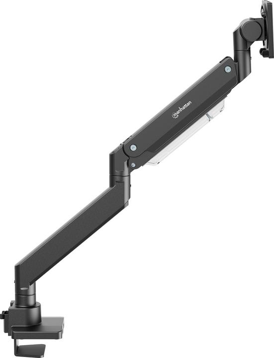 Produktbild Manhattan Tischhalterung mit USB-Ports und Gasdruckfeder mit extrem hoher Traglast für einen Monitor, Aluminiu (Tisch, 57")