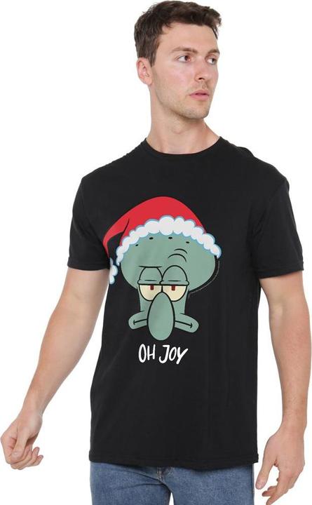 Immagine prodotto Spongebob Squarepants Joy Maglietta Natale Squidward Uomo (4XL)