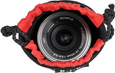 Actual product image B.I.G. PS5 Black, Red Neoprene Pouch case (Lens bag)