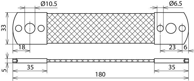 Produktbild Dehn Überbrückungsband Al 50mm L 180mm m. 377045