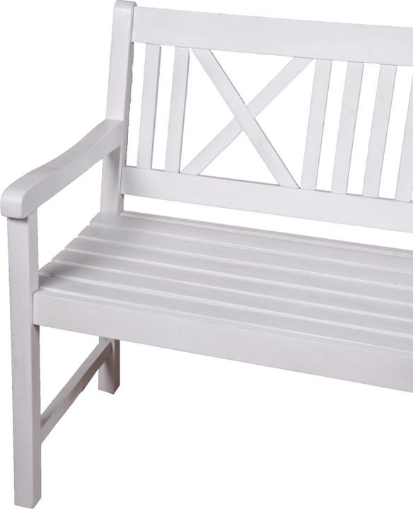 Actual product image Garden Pleasure Garden bench Malmö 985068 white wood 154.0 cm